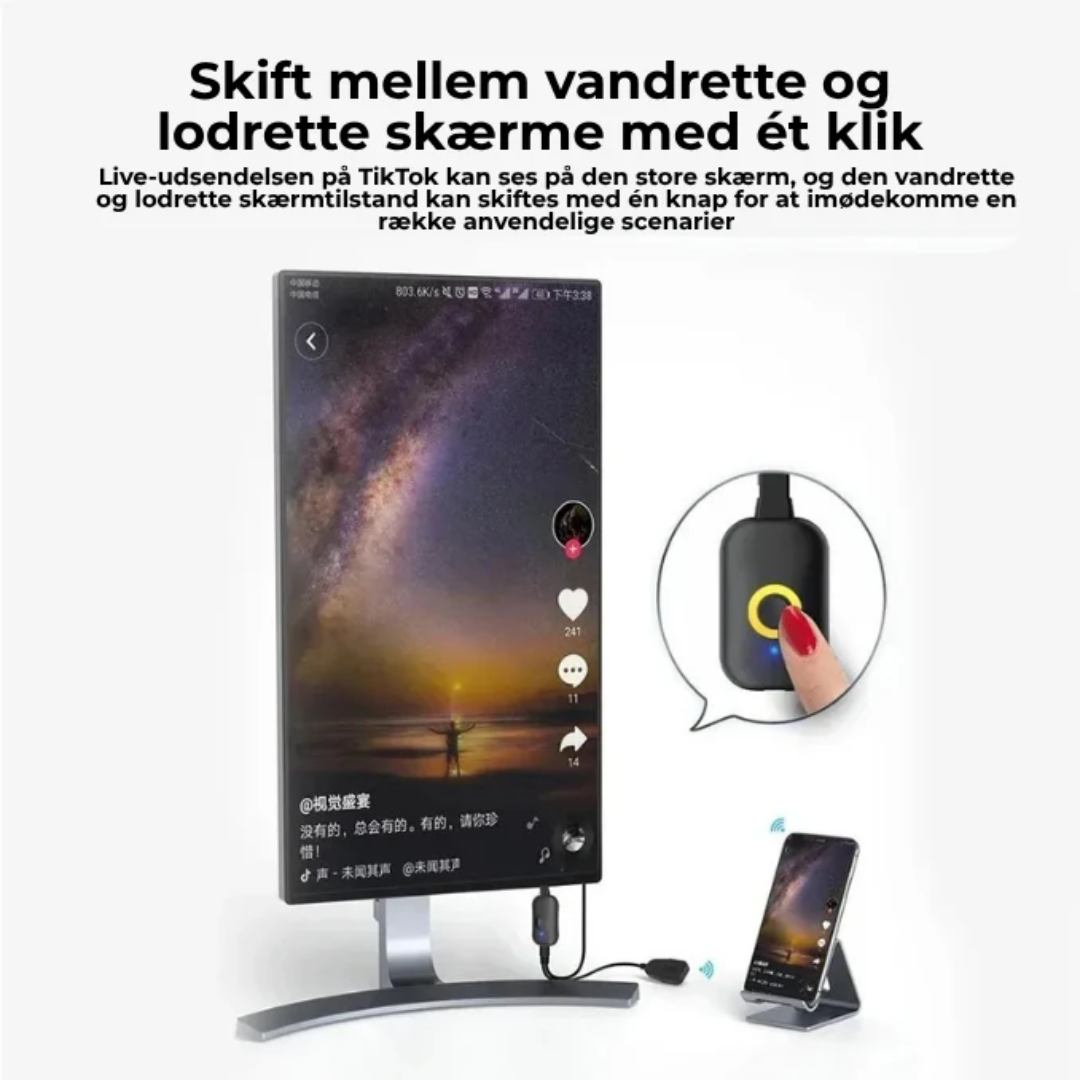 StreamBuddy™ | Forvandl din telefon til hjemmebio på 10 sekunder!