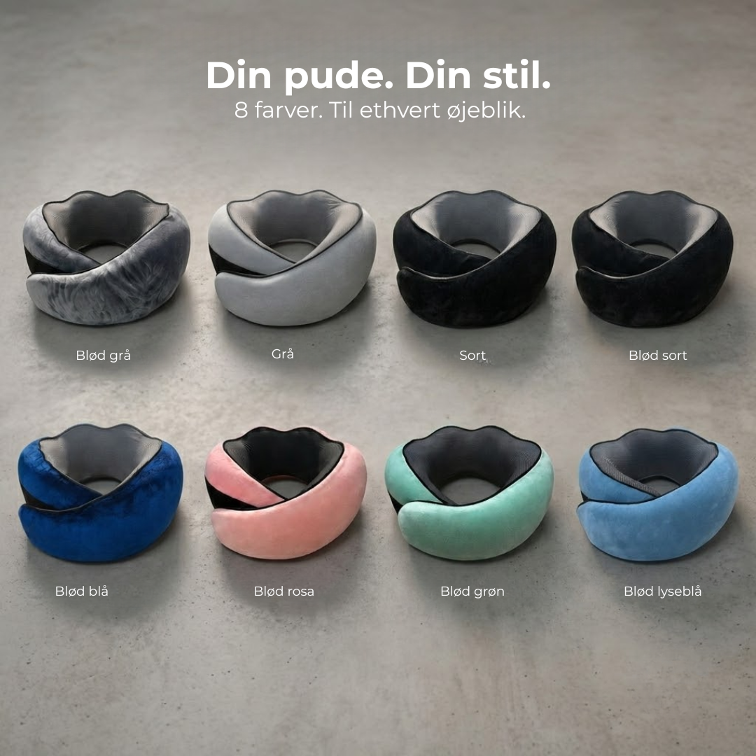 FlyPude™ | Sov på flyet som derhjemme - kompakt og ergonomisk