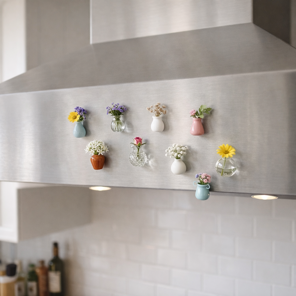 MagnetVase™ – Mini Blomstervase til Køleskab