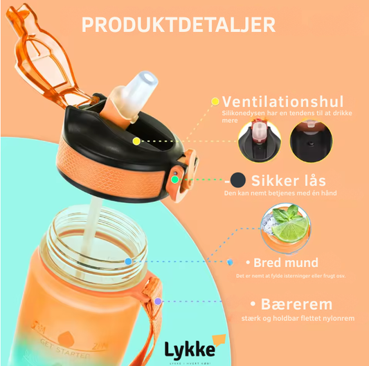 1L Motivationsvandflaske