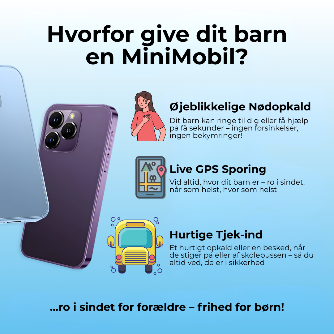 MiniMobil™ | Sjov, Smart & Sikker – Perfekt til Dit Barn
