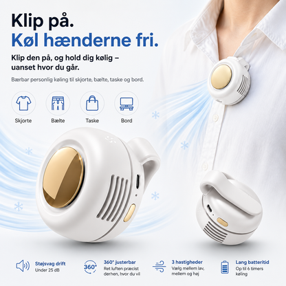 KlipBlæser™ Slut med svedende ryg og nakke i varmen