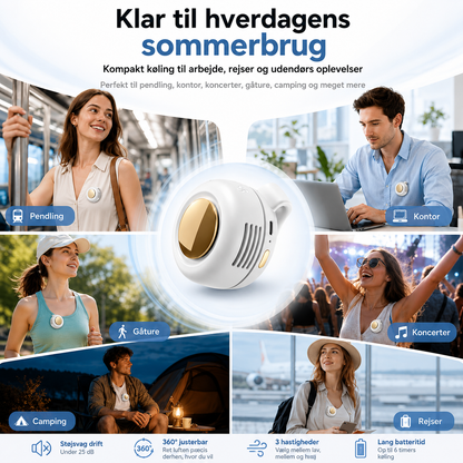KlipBlæser™ Slut med svedende ryg og nakke i varmen