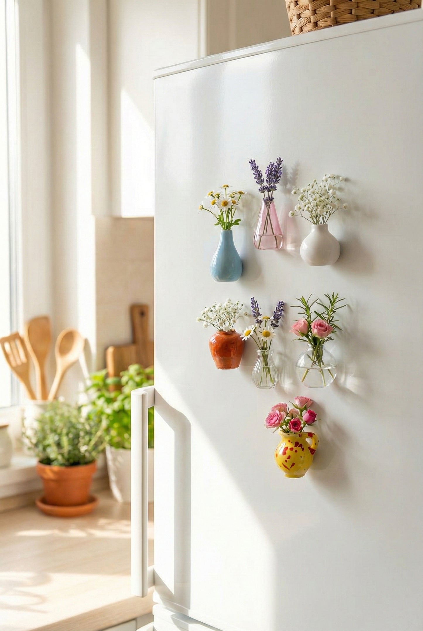 MagnetVase™ – Mini Blomstervase til Køleskab