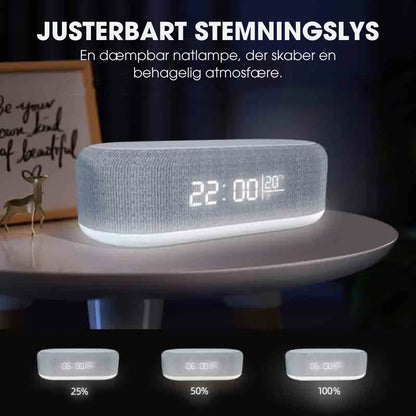 NatStation™ | 6-i-1 Multifunktionel Trådløs Ladestation – Alt-i-én Komfort til Dit Natbord ✨