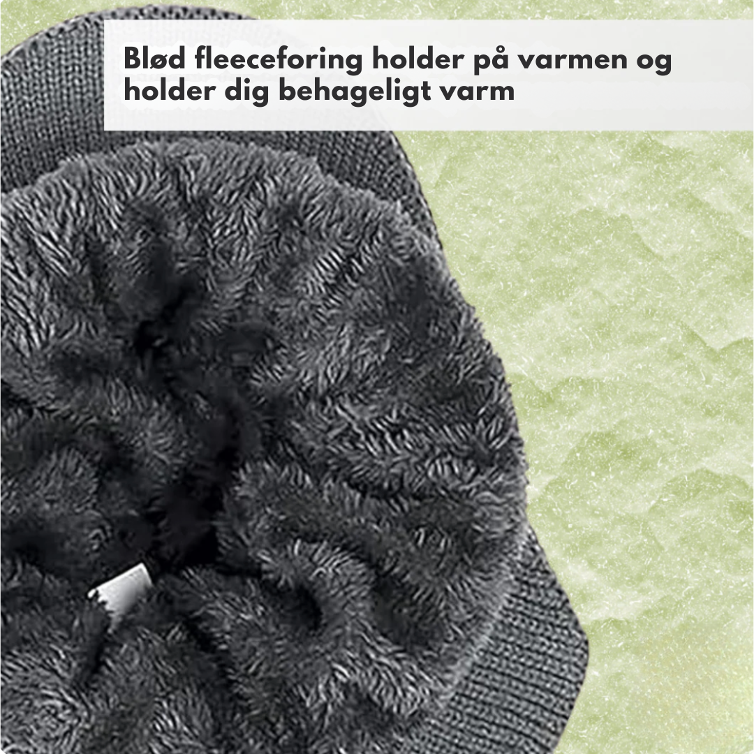 ArcticShield Vinterhue | Sig farvel til kolde ører med ekstra tyk, dobbeltstrikket komfort og integreret ørebeskyttelse!