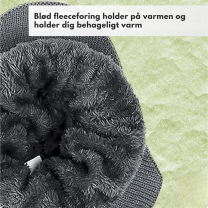 ArcticShield Vinterhue | Sig farvel til kolde ører med ekstra tyk, dobbeltstrikket komfort og integreret ørebeskyttelse!
