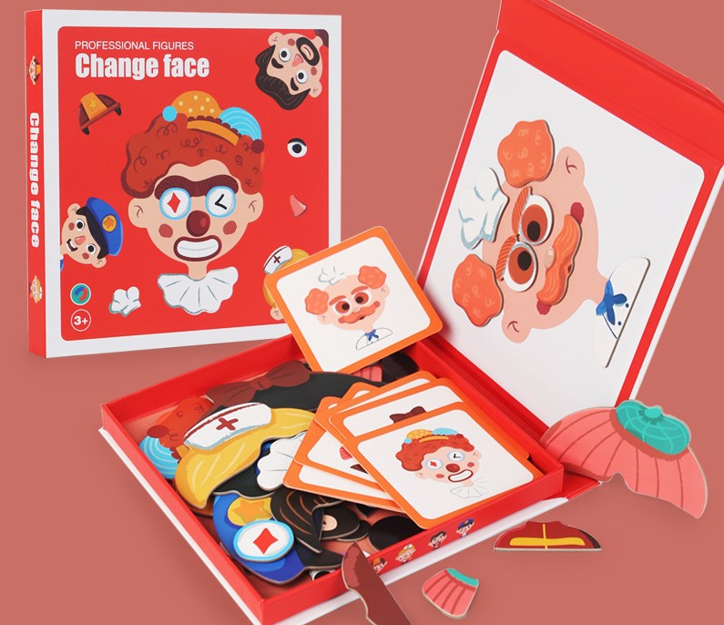 AnsigtsLeg l Læringspuslespil om ansigtsudtryk til børn