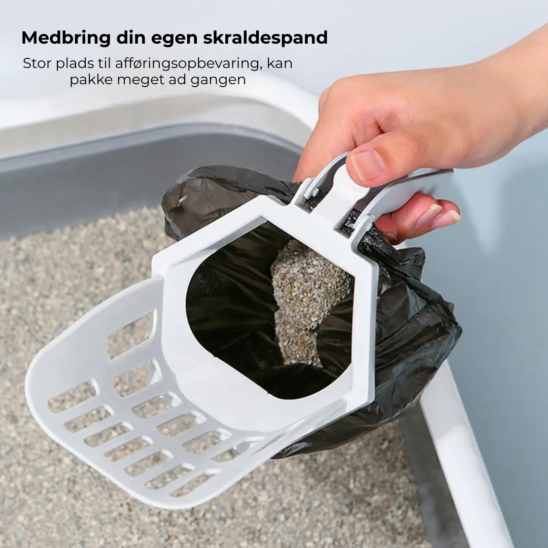 KattesandSke™ l Lyserød Kattegrusskovl