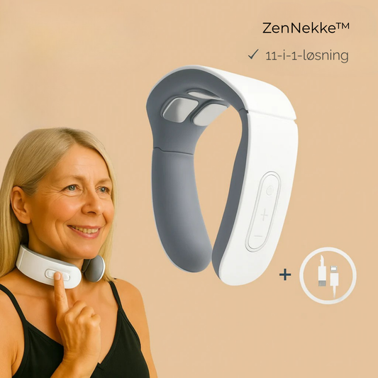 ZenNekke™ | 11-i-1 halsløsning | Slap af i nakkemusklerne på bare 15 minutter – hvor og når du vil
