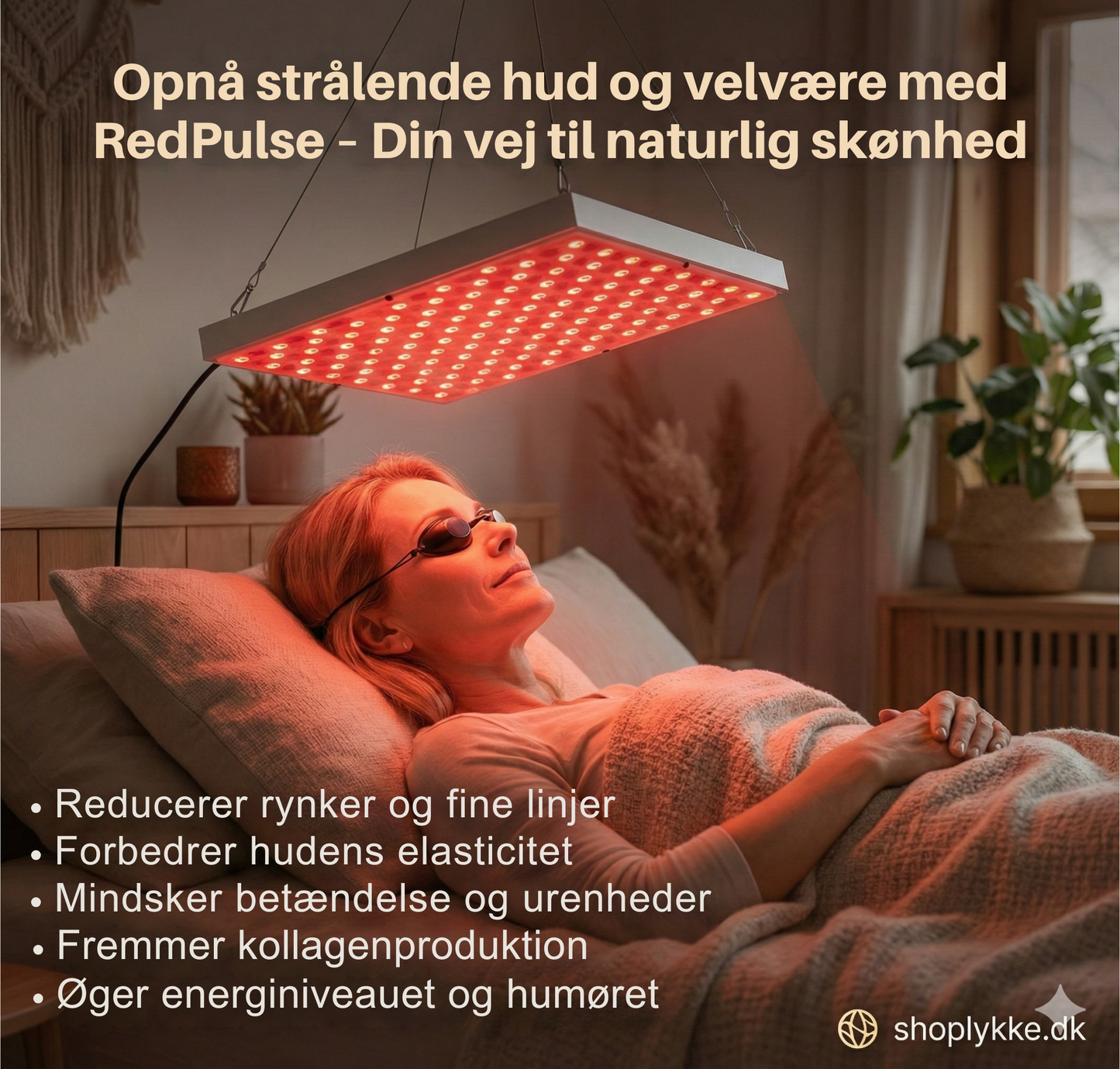 RedPulse™ Rødlysterapi-panel | Fra ømme muskler til strålende hud — Ét panel, uendelige fordele.