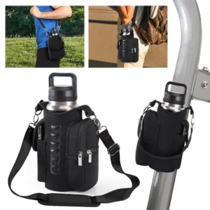 MagniBottle™ Magnetisk vandflaskeholder til fitnesscenter med telefonlomme