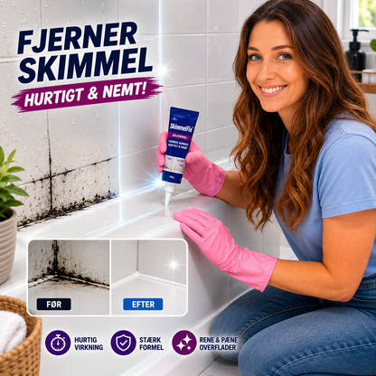 SkimmelFix™ Fjerner sort skimmel i fuger, pakninger og fliser