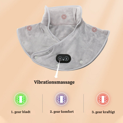 HalsRo™ | Smart Vibrerende Varmepude til Nakke og Skulder