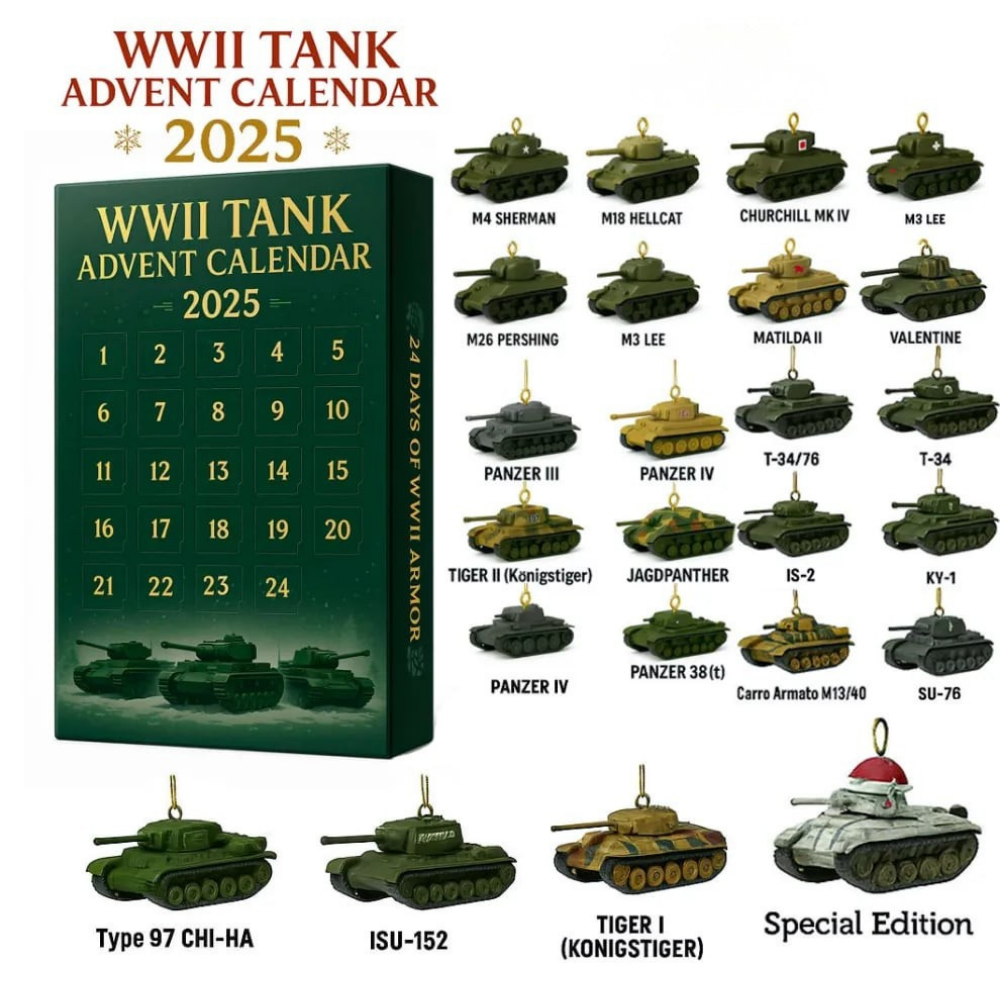 Tank Kalender WW2 | Den perfekte julegave til enhver historieelsker – Tank Kalender WW2!