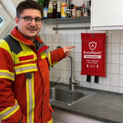 BrandSkjold™ Beskyt din familie mod brand - hurtigere end en ildslukker