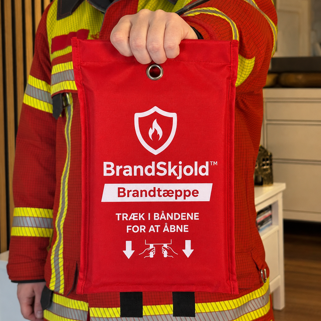 BrandSkjold™ Beskyt din familie mod brand - hurtigere end en ildslukker
