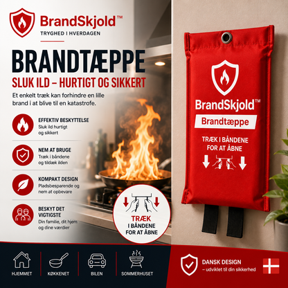 BrandSkjold™ Beskyt din familie mod brand - hurtigere end en ildslukker