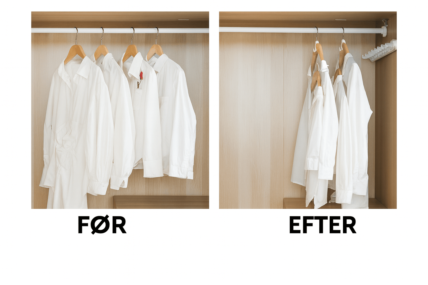Smart Knagerække™ | Hangerløsningen der skaber mere plads og orden på ingen tid!