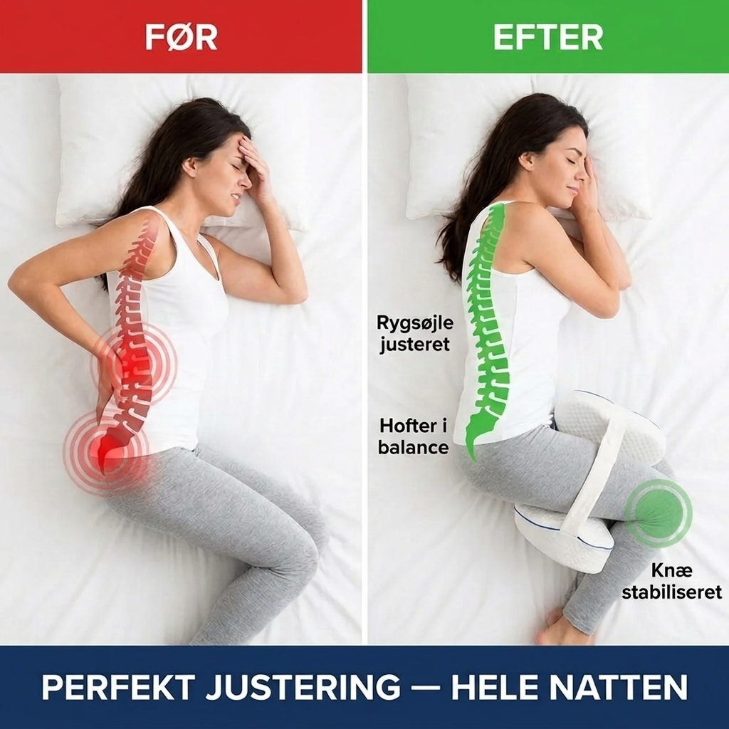 KnæFred™ Den ergonomiske støtte til en bedre nattesøvn