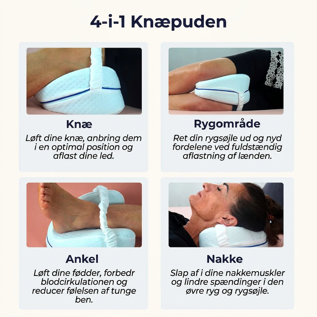 KnæFred™ Den ergonomiske støtte til en bedre nattesøvn
