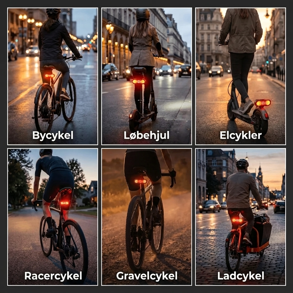CykelBlink™ Trådløse blinklys til cyklen - synlig i mørket