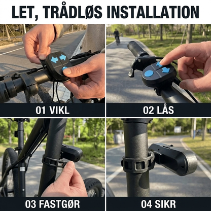 CykelBlink™ Trådløse blinklys til cyklen - synlig i mørket