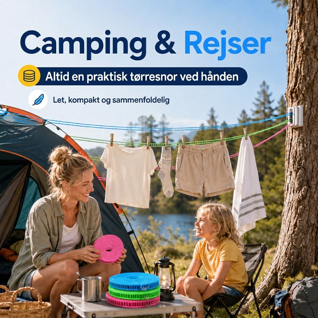VindLine™ Vindtæt og skridsikker tøjsnor