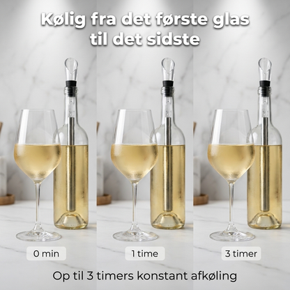 VinStav™ Holder vinen kølig i op til 3 timer, uden ister