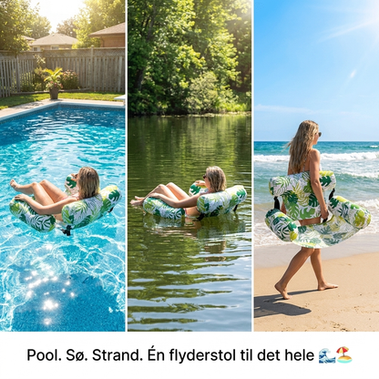 FlydeStol™ Den oppustelige stol til pool, sø og strand
