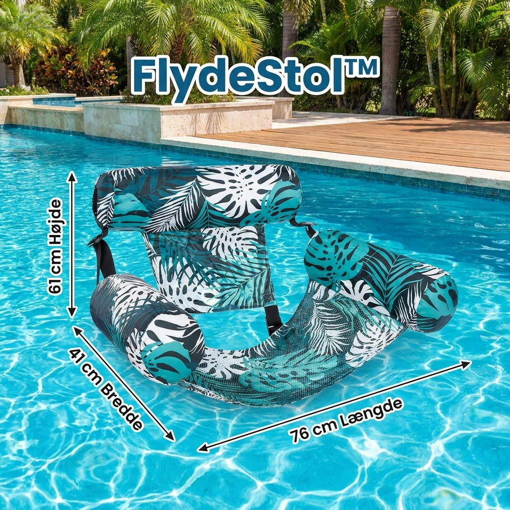 FlydeStol™ Den oppustelige stol til pool, sø og strand