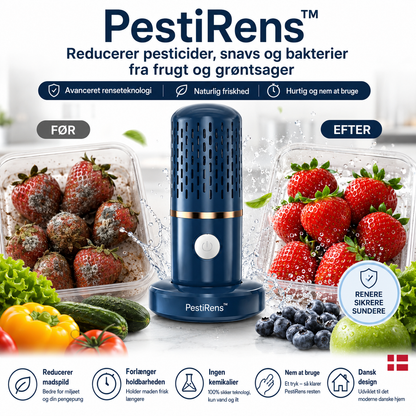 PestiRens™ Reducerer pesticider, snavs og bakterier fra frugt og grøntsager