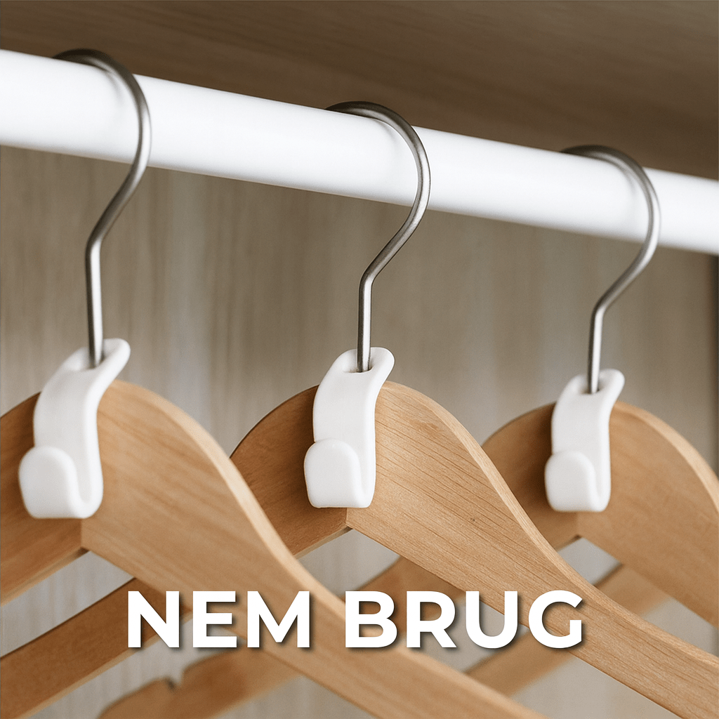 Smart Knagerække™ | Hangerløsningen der skaber mere plads og orden på ingen tid!