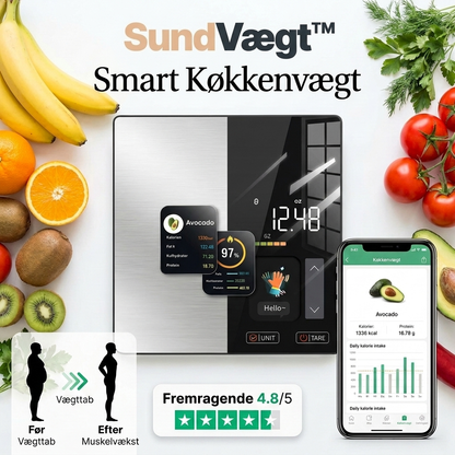 SundVægt™ Smart køkkenvægt med app