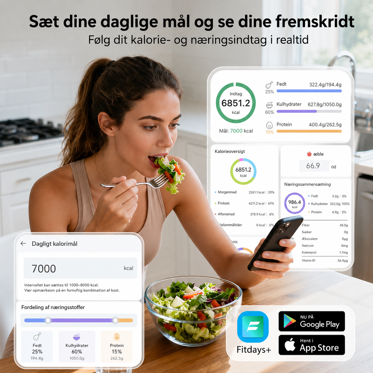 SundVægt™ Smart køkkenvægt med app