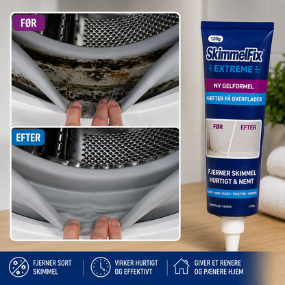 SkimmelFix™ Fjerner sort skimmel i fuger, pakninger og fliser