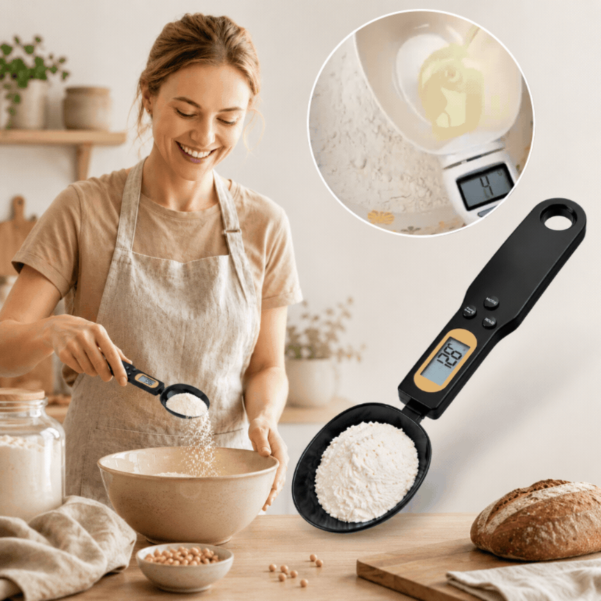 VægtSke™ Digital skje der vejer præcist 0,5-500 gram