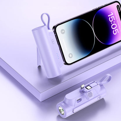 PocketBank™ – Dobbelt powerbank med indbygget kabel